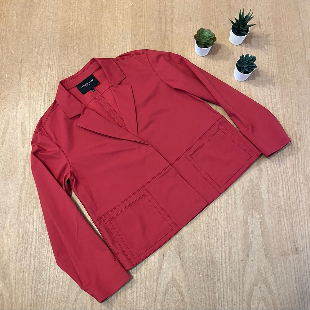 LAFAYETTE 148 New York ~ Stretch Cotton Frankie Dress Blazer Jacket sz Small